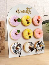 Donut Doughnut Wall Stand Wooden Party Wedding Favour Birthday Sweet Candy Cart