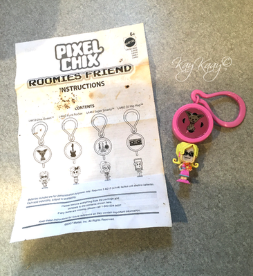 EUC 2005 Mattel PIXEL CHIX Roomies Friend DIVA QUEEN Toy Keychain