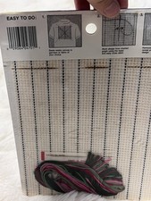 NEW National Yarn Crafts Latch Hook Kit Peppermint SANTA CLAUS Made in USA