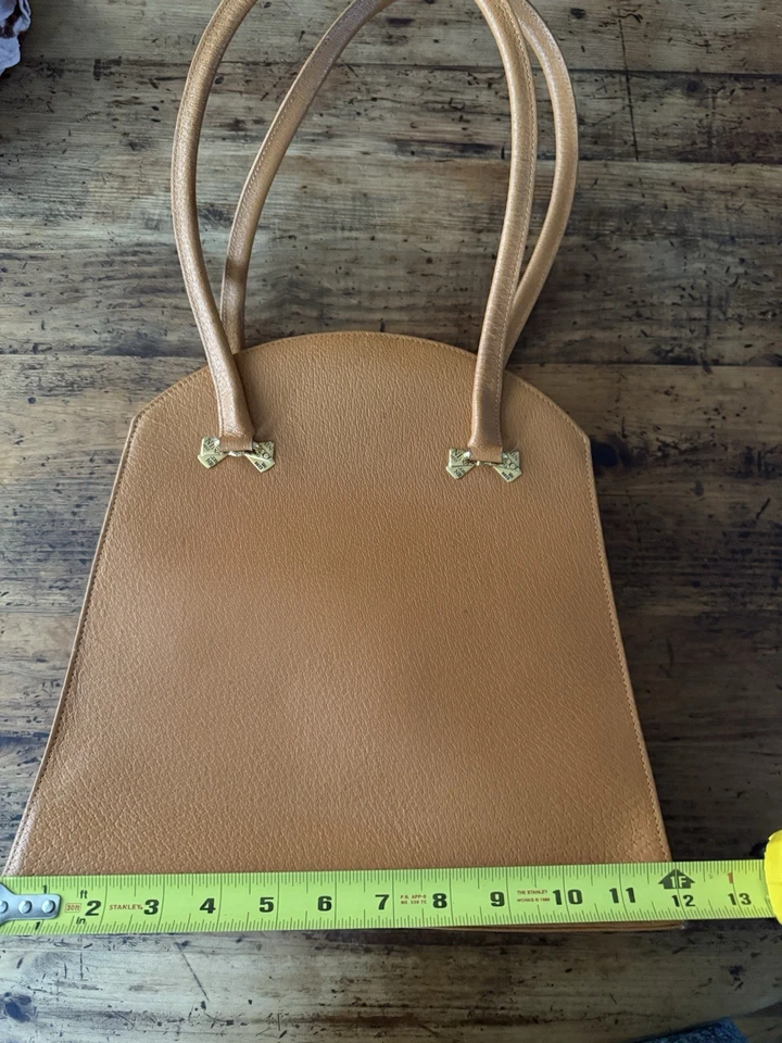 Bolso de Hombro Nina Ricci Auténtico Vintage Cuero Genuino Foto 3 de 4