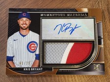 2021 Topps Museum Collection Kris Bryant Momentous Patch Auto 01/15
