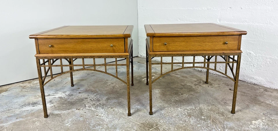 Lexington Furniture Arts & Crafts Style Solid Oak End Tables - Image 2 of 4