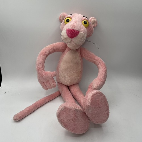 Vintage 15” Pink Panther Plush Stuffed Soft Toy Animal Doll Toy Baby Kids