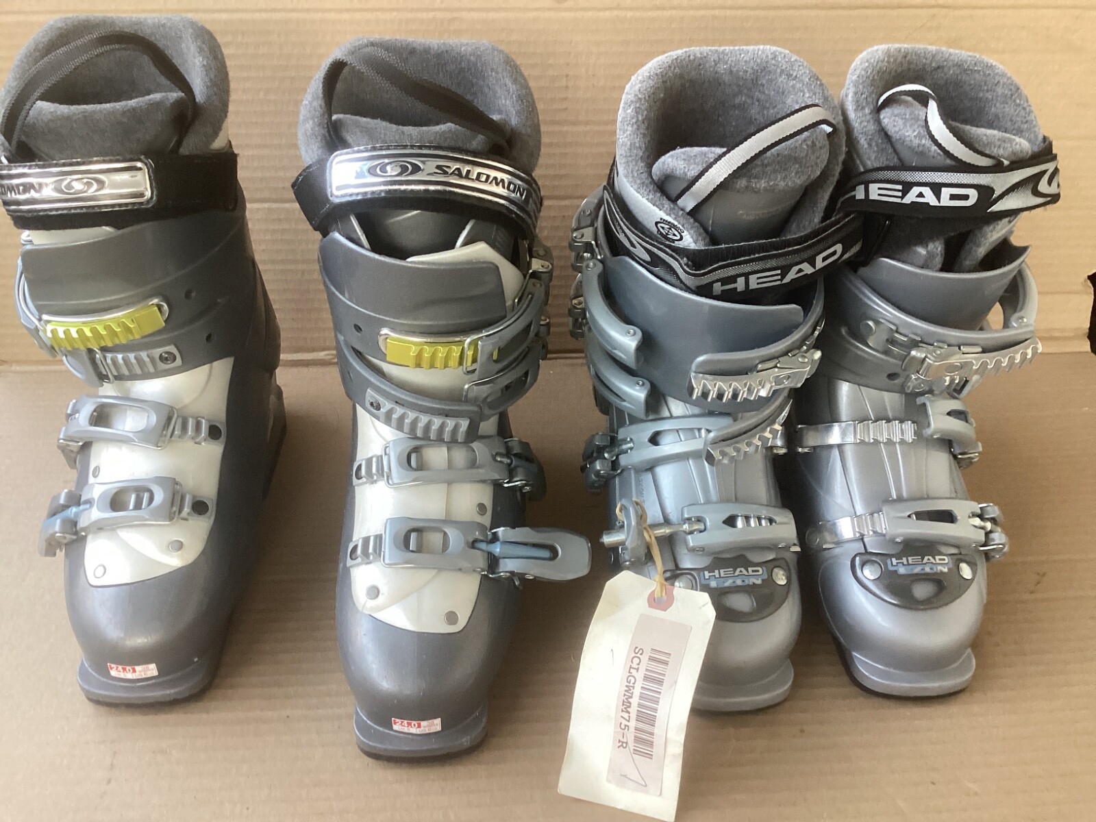 Stivali da sci Head EZON 7.0 taglia 23 5 donna e Salomon 24.0