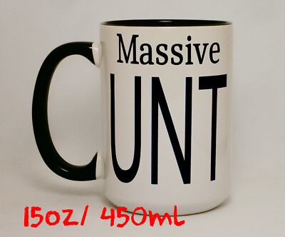 Massive 15 Unzen RudeC*nt große Tasse Rude C*nt Neuheit lustiges Weihnachtsgeschenk personalisiert