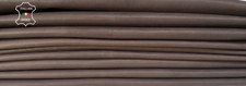 Natürlich Dunkelbraun Nackte Matt Weich Lammfell Leder 3 skins 16sqf 0.9mm #