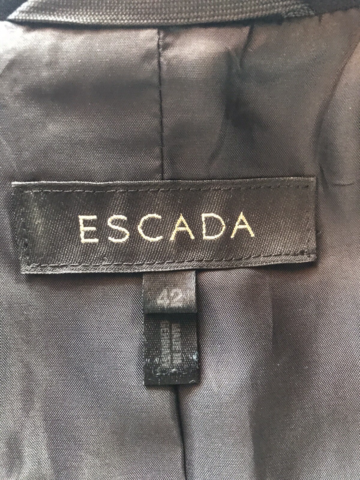 Escada Authentic Black Sequins Evening Blazer Wit… - image 14