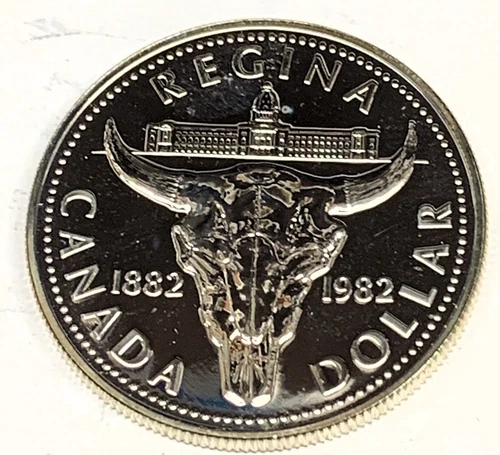 # C8901    CANADA  SILVER   DOLLAR   COIN,    1982  Unc.