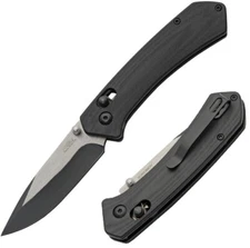 Rite Edge Hades Folding Knife 3" Two-Tone 8Cr13MoV Steel Blade Black G10 Handle