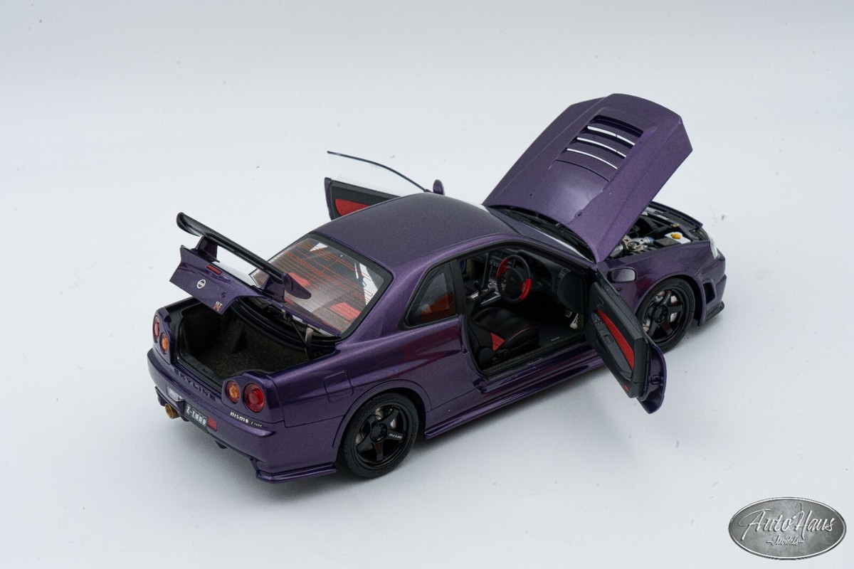 ミニカー 1/18 GTR34 日産スカイライン GT-R (BNR34) の 1/18 スケールミニカーが CAMSHOP