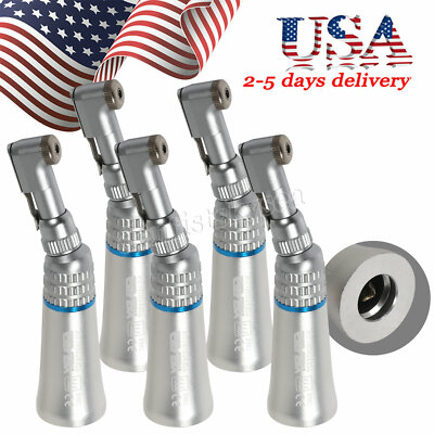 5 PCS NSK Style Dental Slow Low Speed Contra Angle Handpiece E-type Latch Attach