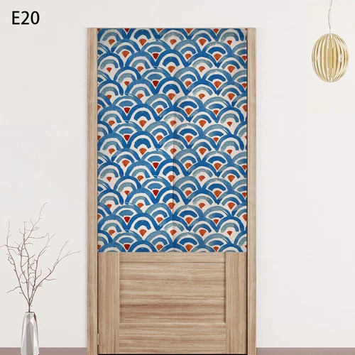 Japanese Style Door Curtain Screen Cotton Linen Noren Cherry Flower Room Divider - Bild 41 von 44