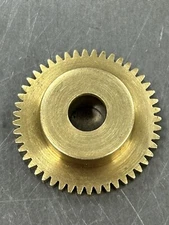 QTY 1 BOSTON GEAR Y4848 BRASS SPUR GEAR LIVE STEAM 48 PITCH 48 TEETH CLOCK ETC.