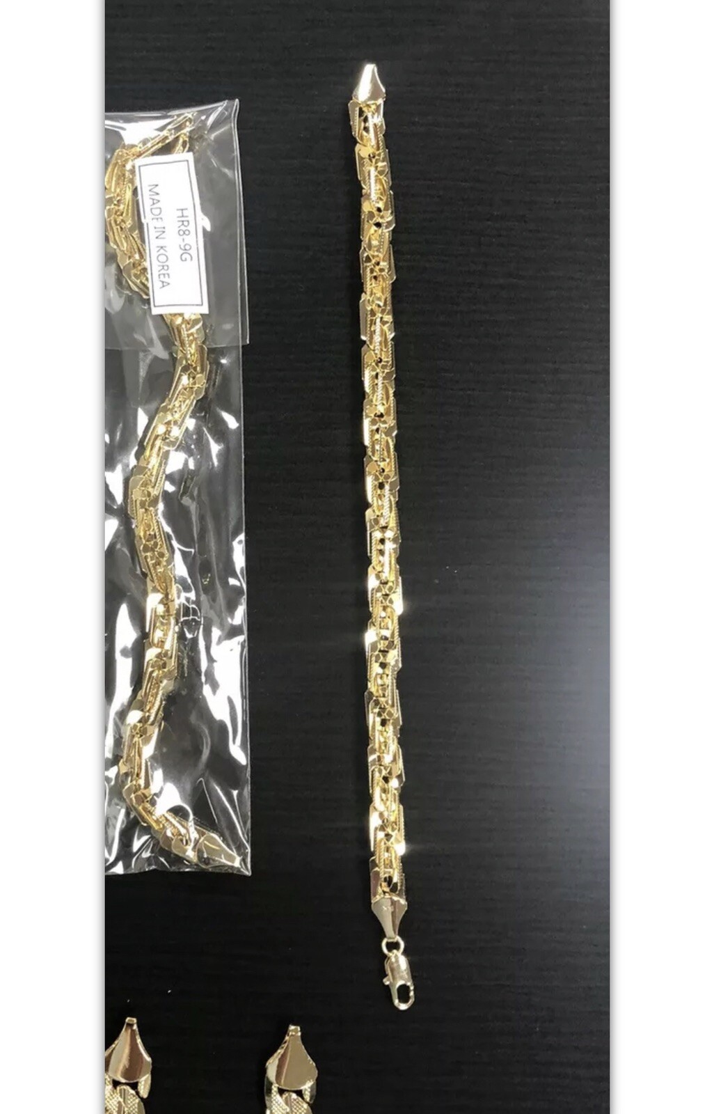 14K GOLD PLATED 8MM SQUARE ROPE CHAIN 30