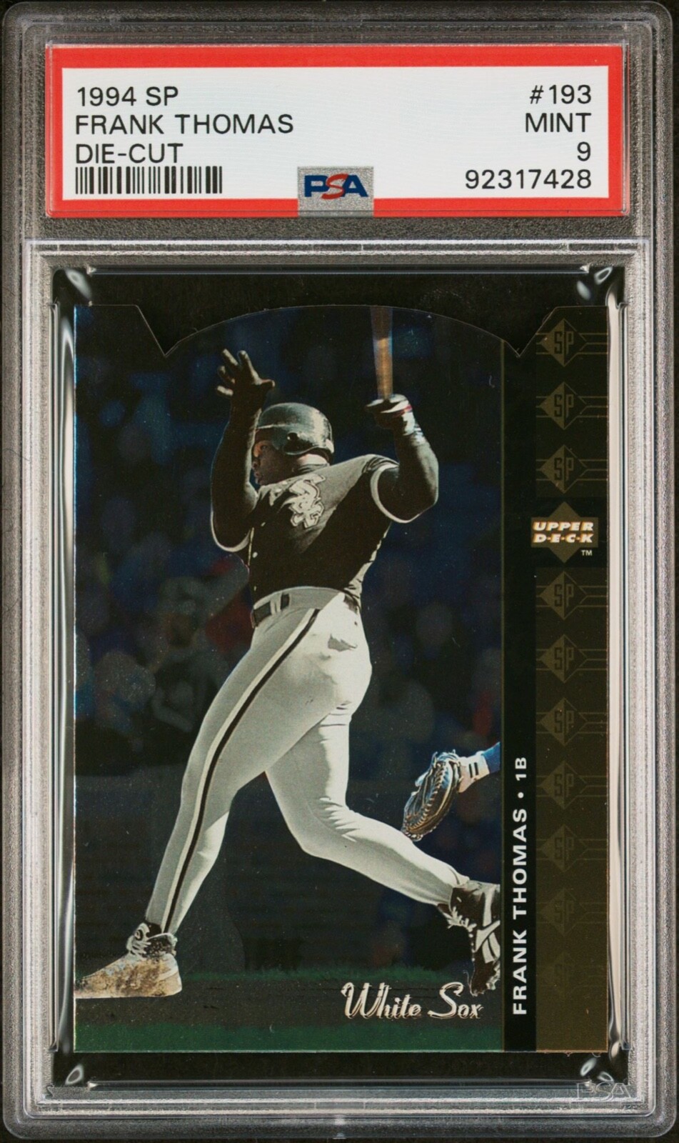 1994 UPPER DECK SP FRANK THOMAS DIE CUT #193 PSA 9 MINT HOF
