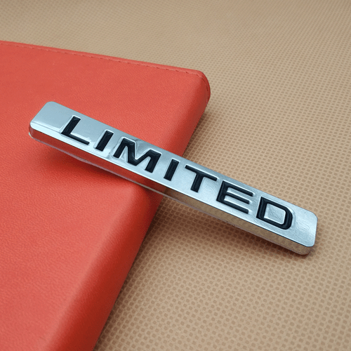 3D Metal Silver LIMITED Logo Car Sticker Side Fender Trunk Badge Emblem Decal - Picture 2 of 5