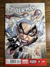 THE AMAZING SPIDER-MAN 3 RAMOS COVER 3RD APP CINDY MOON MARVEL COMICS 2014