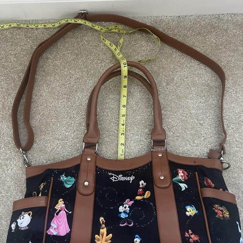 Disney "Carry The Magic" Designer-Style Tote Faux Leather Bag Purse - Picture 7 of 24