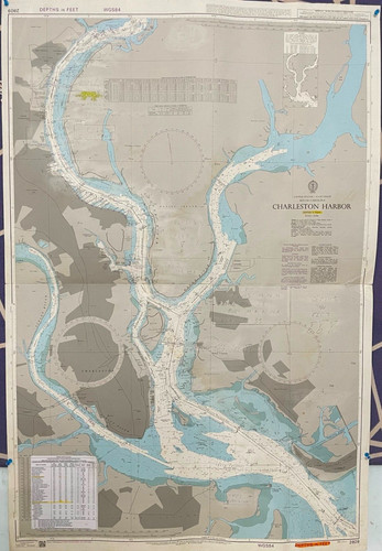 Admiralty 2809 CHARLESTON HARBOR SOUTH CAROLINA UNITED STATES - EAST COAST Map