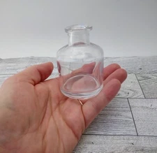 Mini Clear Glass Vase | Small Bud Vase | Dandelion | 2-3" bud vase | Cottage