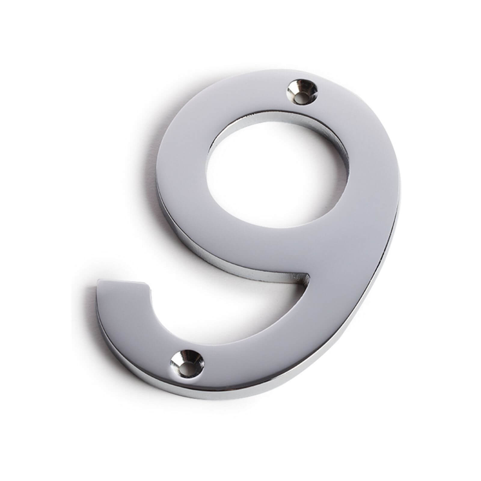 Sandleford Henley Screw-on Chrome Plated Brass House Number - 75mm -6 or 9