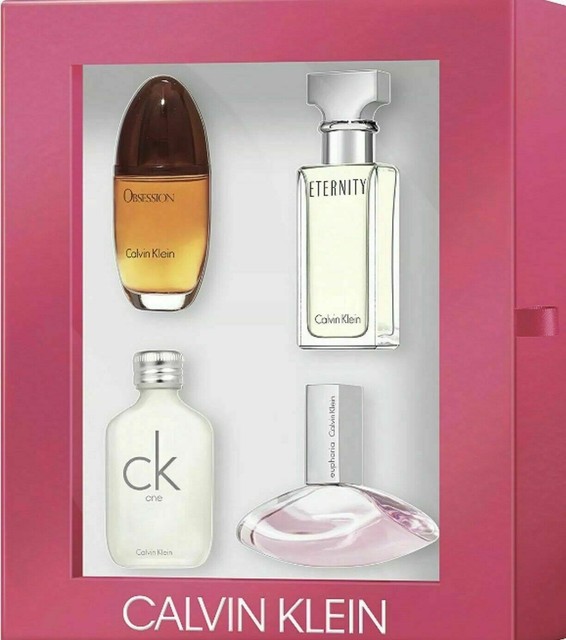 calvin klein miniature perfume set for her