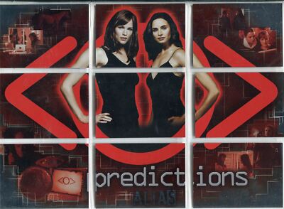 Alias Season 4 Complete Predictions Puzzle Chase Card Set PR1-9
