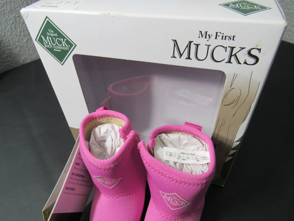 My First Muck Botas Infantil Talla 2 Infantil 3-6 Meses ROSA Nuevas en Caja Foto 3 de 4