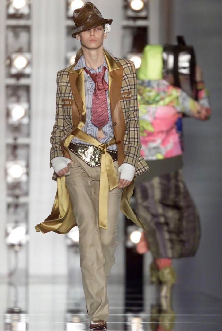 Christian Dior by John Galliano 2001AW Wool Plaid and