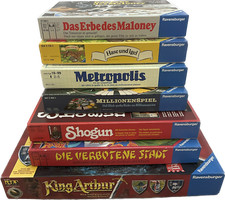 Ravensburger, Shogun Hase Igel, Verbotene S. Millionen, Metropolis, Erbe, King A