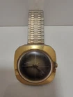 Rare Vintage 1977 Timex UFO Style Men's Watch, 39mm, AS-IS, Crosshair/Date Dial