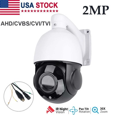 2MP CCTV 30X Zoom PTZ Security Camera 4-in-1 AHD/CVBS/CVI/TVI Night Vision Dome