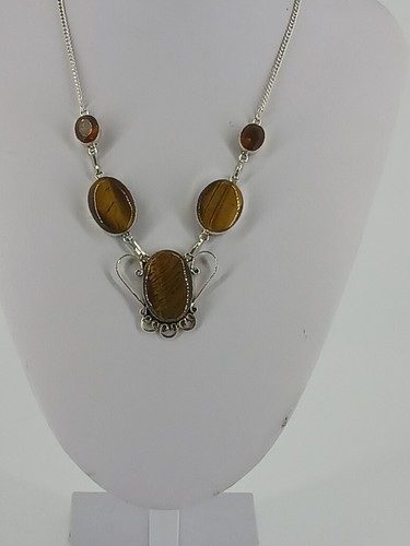 Tigers Eye Gemstone Necklace - Picture 2 of 3