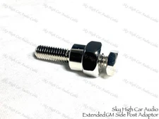 PAIR Sky High Car Audio GM Side Post Adaptor Long Amp Stud Car Audio Terminal