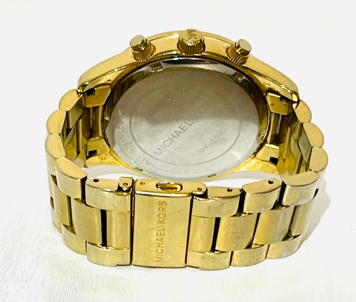 Michael Kors Layton Glitz Gold-Tone Crystal Dial Unisex