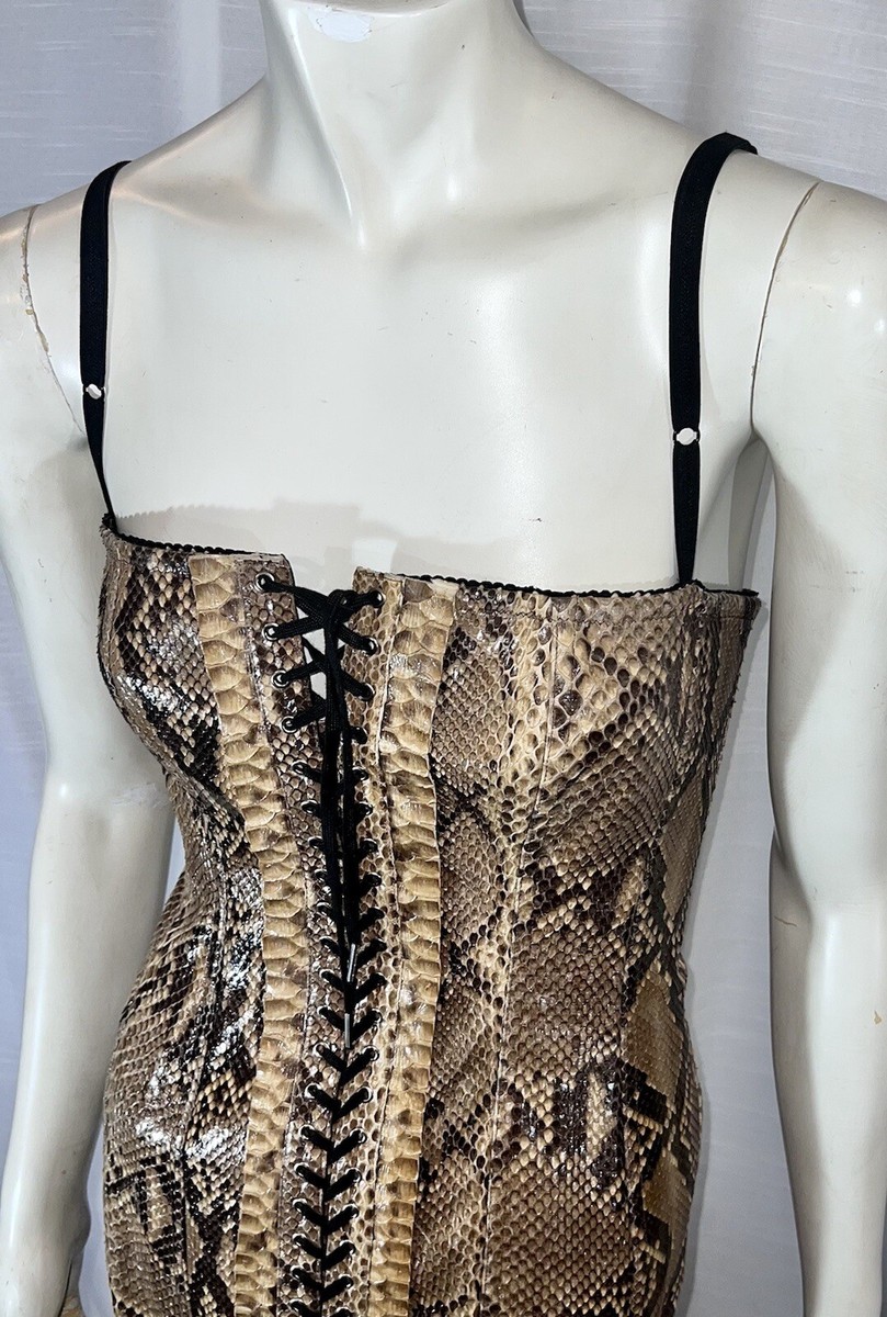 Show Opener S/S 2005 DOLCE & GABBANA 100% Python Corset Show Opener S/S 2005 DOLCE & GABBANA 100% Python Corset