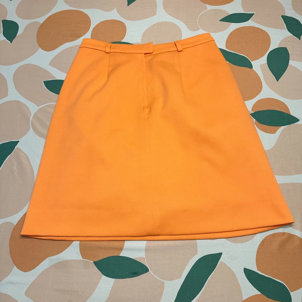 Vintage Orange Haymaker Tennis Skirt with Front Pockets Size 18