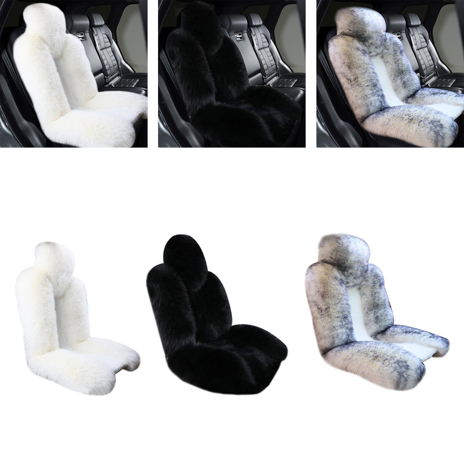 Plush Fluffy Car Seat Cover for Auto SUV and Truck Front Seats-image
