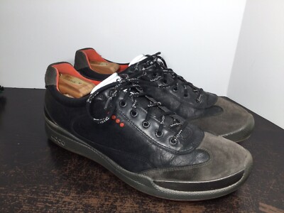 Ecco Natural Motion Biom Yak Leather Golf Shoes Black & Grey  display picture 3