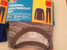 Boy  s Thermal Undershirt Top  Pants 2pc Set Grey Camuo XS 4-5 Fruit of The Loom