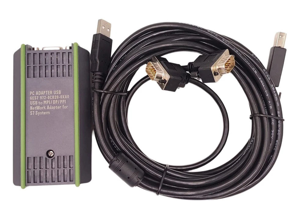 Cable de programación PLC 6ES7972-0CB20-0XA0 para Siemens S7-200/300/400 USB/MPI NUEVO Foto 2 de 4