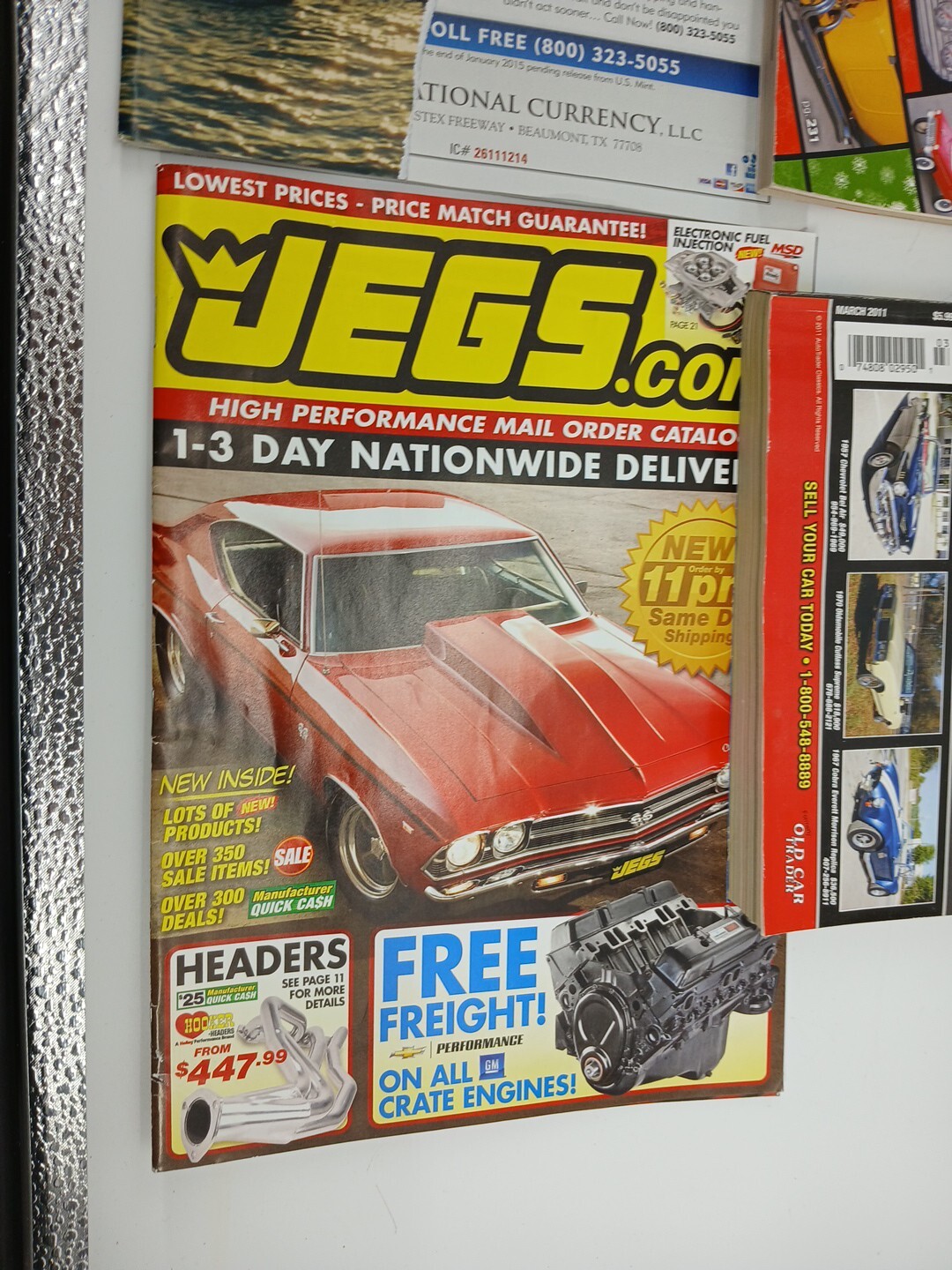 (Lot Of 6) Vintage Books Car Parts Props JEGS.com Classic Cars Hot Rod Magazine 