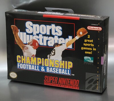 Sports Illustrated Football New Super Nintendo Factory Sealed SNES Game ...