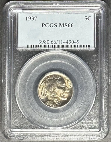 1937 Buffalo Nickel PCGS MS-66, Buy 3 Items, Get $5 Off!!