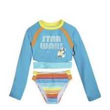 Disney Star Wars Rashguard Bathing Suit Girls Swimsuit Size 5/6