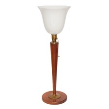 Art Déco Mazda Tischleuchte Tischlampe 70er Jahre 80 cm hoch