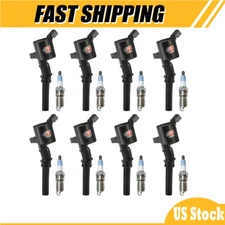 8 pcs Ignition Coil and Iridium Spark Plug for Ford F-150 4.6L 5.4L DG508 SP479