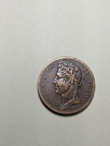 1825 FRENCH COLONIES 10 CENT PIECE very nice example. - Picture 2 of 7