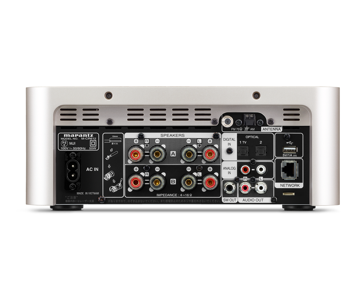 Marantz M-CR612 Network CD Receiver Silver Gold Bluetooth Airplay2 