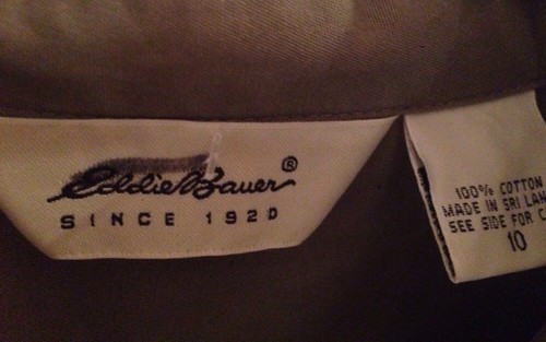 Women's Eddie Bauer 10 Tan Dress - Picture 5 of 12